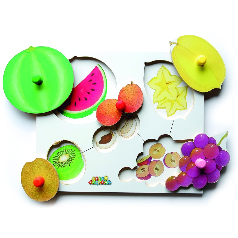 3 Fruit Peg Puzzles