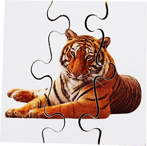 6 Wild Animals Simple Wooden Jigsaws