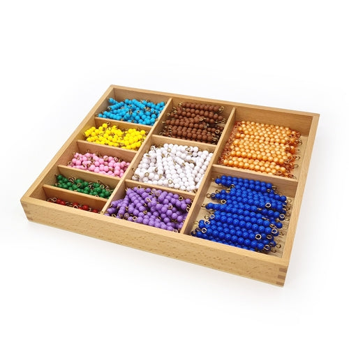Montessori Decanomial Bead Bars with Box – Absorbent Minds Montessori