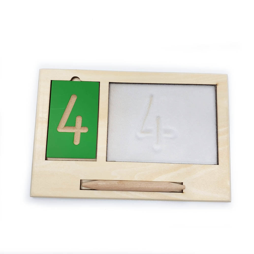 Mini Grooved Number Tiles with Tray and Stylus