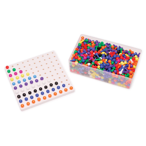 Montessori Peg Board with 1000 Pegs