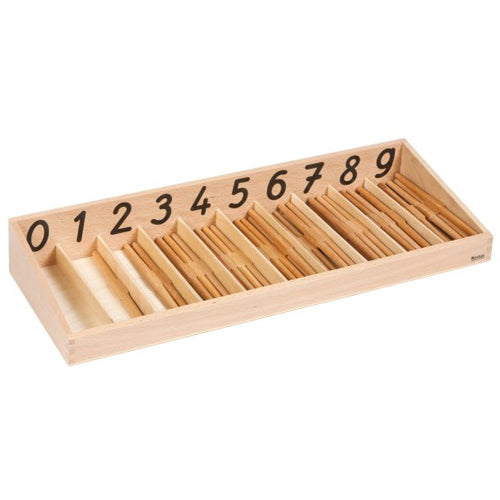 Nienhuis Montessori Spindle Box: International Version