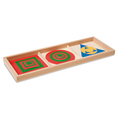 Nienhuis Montessori Inscribed & Concentric Figures, Plastic