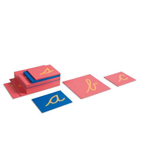 Nienhuis Montessori Sandpaper Letters, Cursive