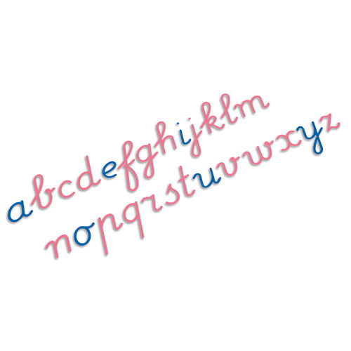 Nienhuis Montessori Large Movable Alphabet: International Cursive