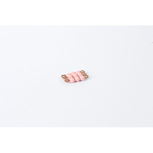 Nienhuis Montessori Spares Individual Glass Bead Square Of 3: Pink
