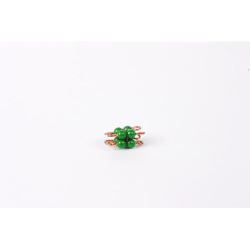 Nienhuis Montessori Spares Individual Nylon Bead Cube Of 2: Green