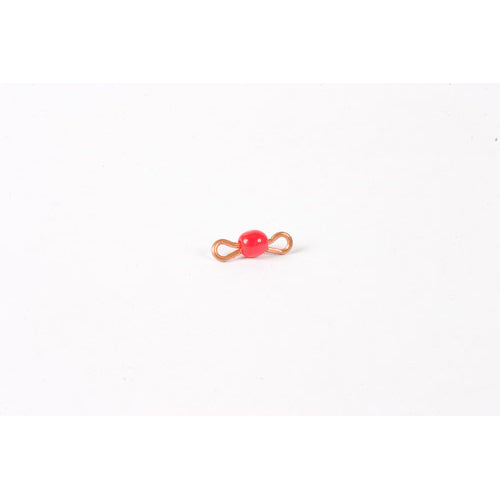 Nienhuis Montessori Spares Individual Glass Bead Bar Of 1: Red