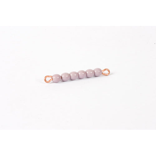 Nienhuis Montessori Spares Individual Glass Bead Bar Of 6: Purple