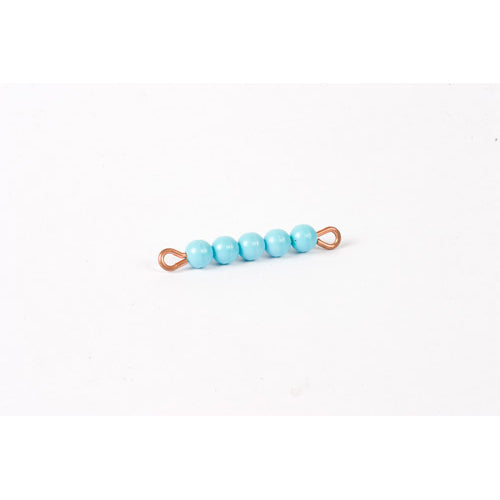 Nienhuis Montessori Spares Individual Nylon Bead Bar Of 5: Light Blue