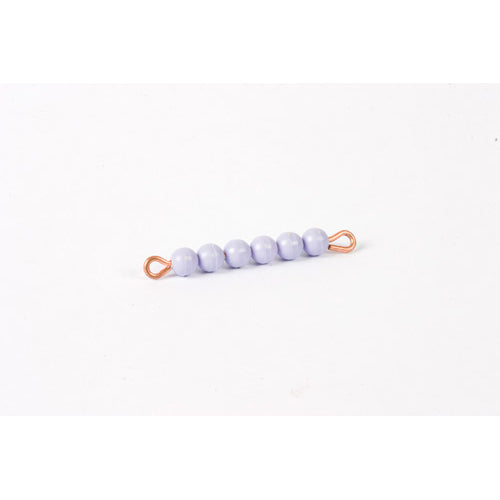 Nienhuis Montessori Spares Individual Nylon Bead Bar Of 6: Purple