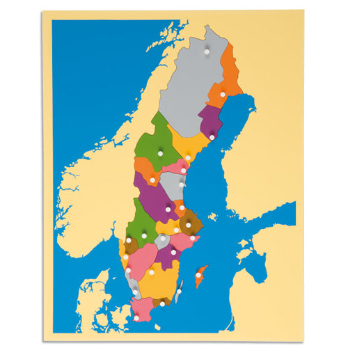 Nienhuis Montessori Puzzle Map Of Sweden