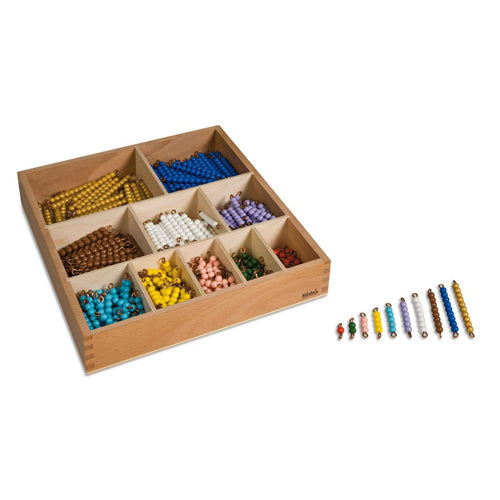 Nienhuis Montessori Decanomial Bead Bar Box, Indiv. Beads