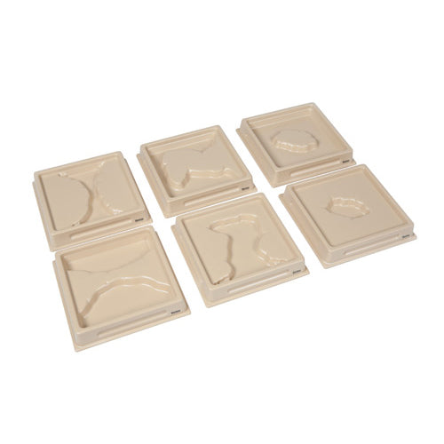 Nienhuis Montessori Land And Water Form Trays, Set 1