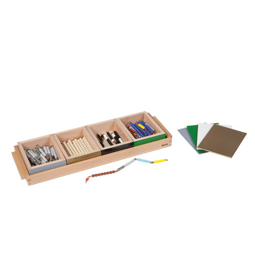 Nienhuis Montessori Subtraction Snake Game, Ind.Beads Glass