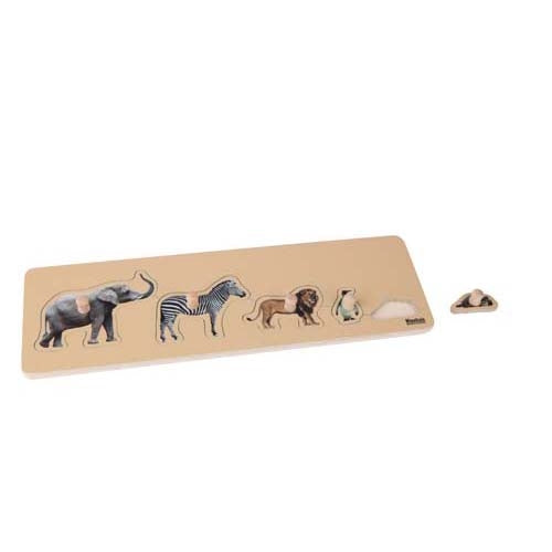 Nienhuis Toddler Puzzle: 5 Wild Animals (NL)