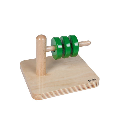 Nienhuis Montessori Discs On Horizontal Dowel