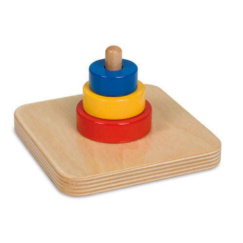 Nienhuis Montessori 3 Disks On A Vertical Dowel