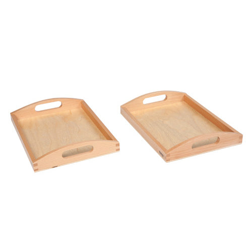 Nienhuis Montessori Wooden Tray Small, Set Of 2