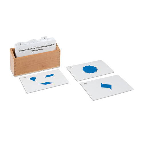 Nienhuis Montessori Constructive Blue Triangles Activity Set