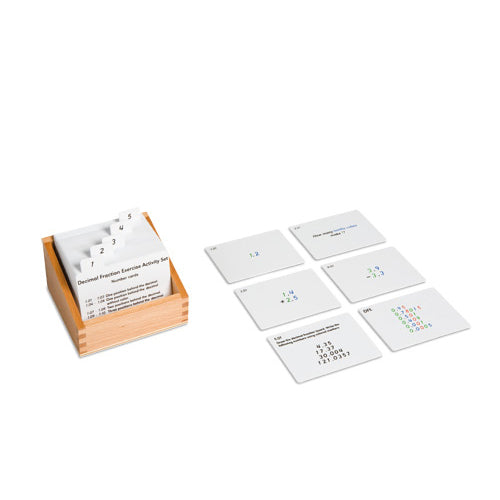 Nienhuis Montessori Decimal Fraction Exercise Activity Set