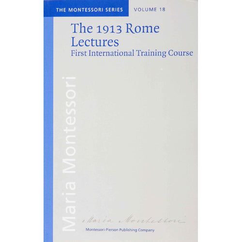 Book: The 1913 Rome Lectures