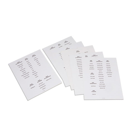 Nienhuis Montessori Land And Water Forms Labels