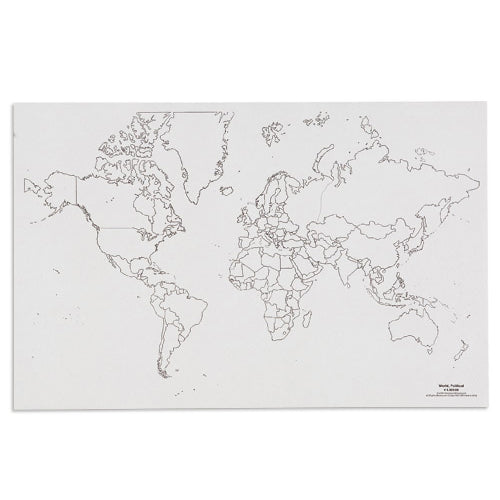 Nienhuis Montessori Csm, Paper Maps World Political