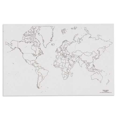 Nienhuis Montessori Csm, Paper Maps World Political
