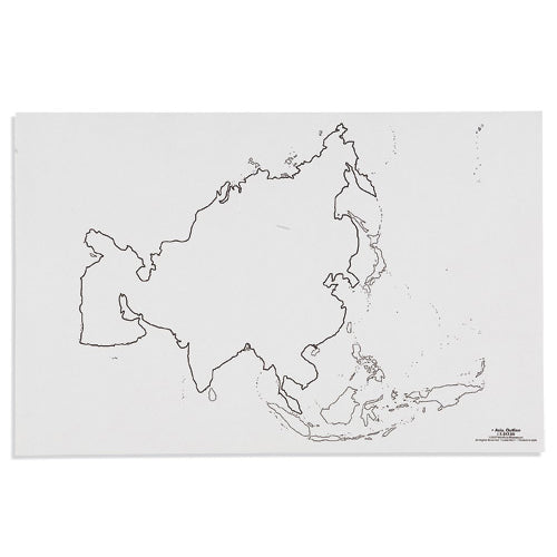 Nienhuis Montessori Csm, Paper Maps Asia Outline