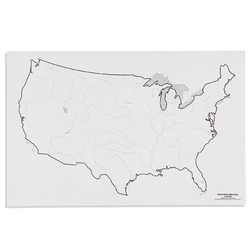 Nienhuis Montessori Csm, Paper Maps U.S., Waterways