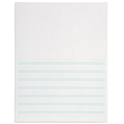 Nienhuis Montessori Csm, Writing Paper Green Lined 8.5 X 11