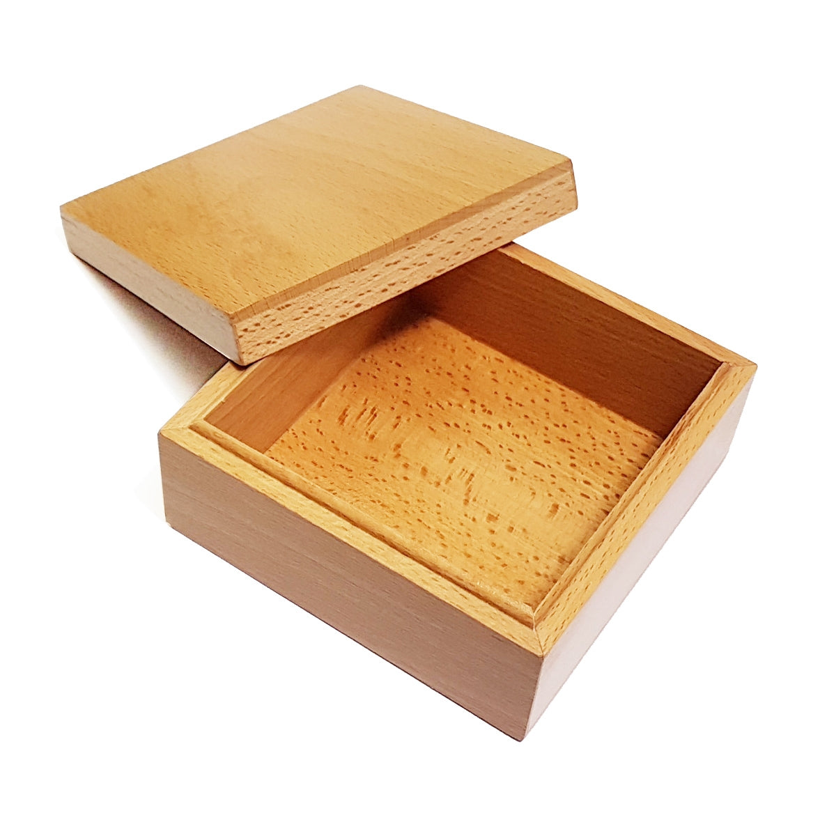 10cm Beechwood Box with Lid