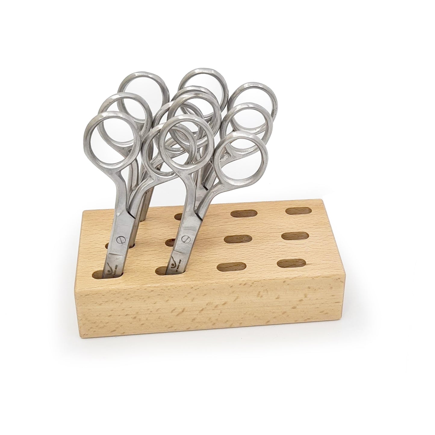 12-Hole Scissors Storage Block