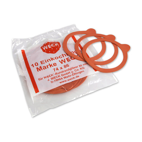 10 x Weck 80mm Rubber Seals / Rings