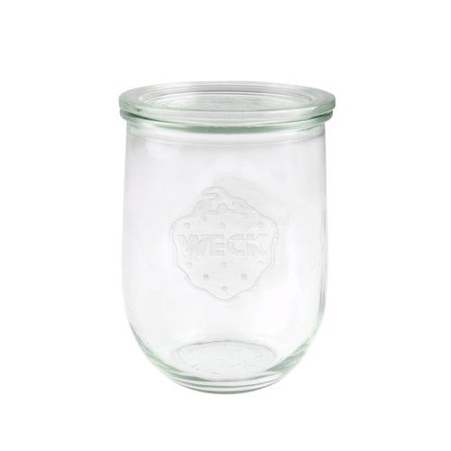 Montessori SET OF SIX 1062ml Large Tulip Weck Jars. Model 745.