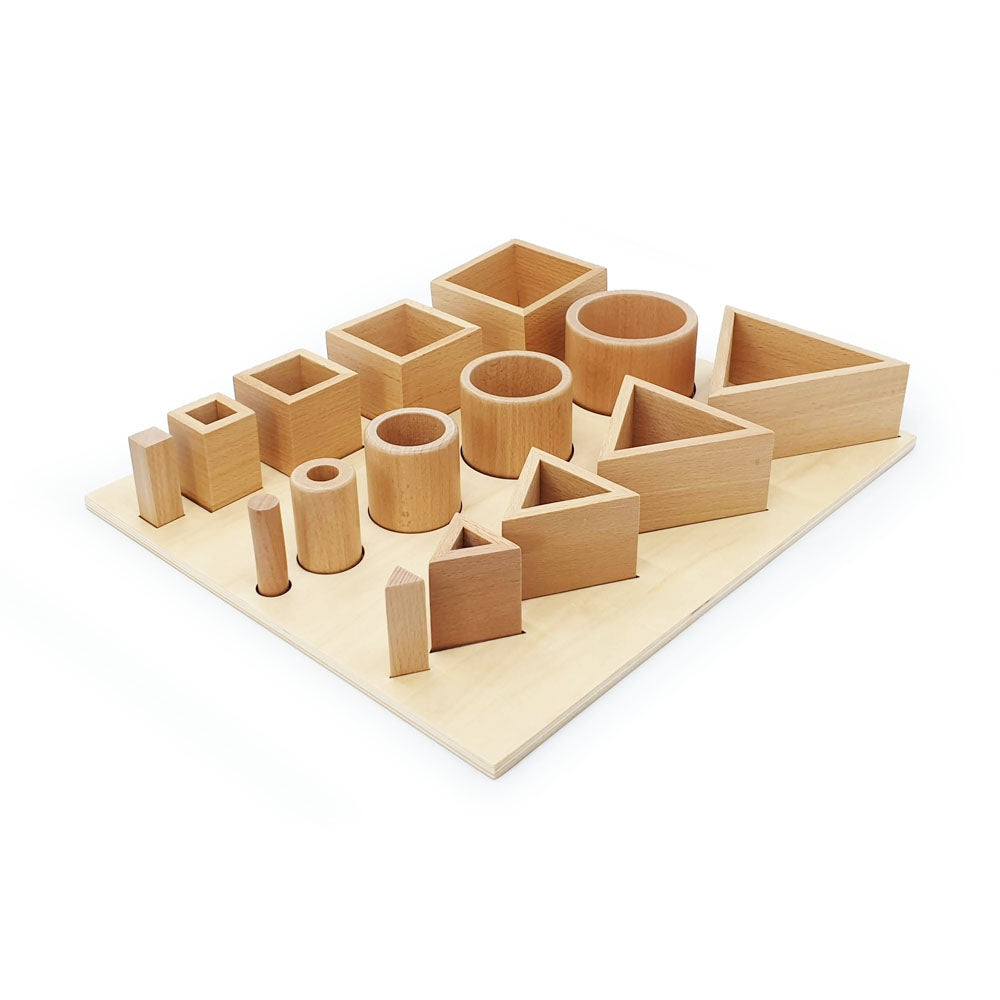 Wooden Shapes Sequencing Board