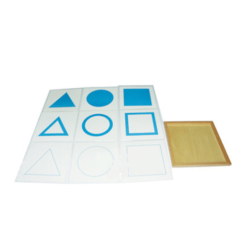 Montessori Geometric Form Cards for the demonstration tray