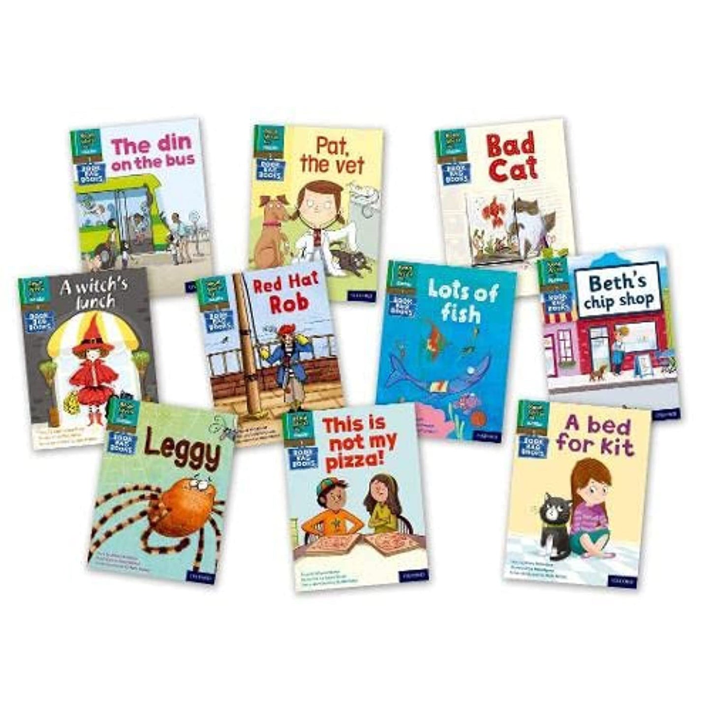 Pack Of 10 Stage 1 Phonic Book Bag Books