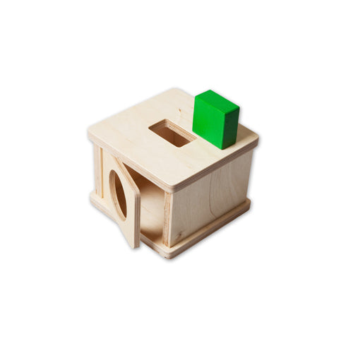 Montessori Imbucare Box with Rectangular Prism