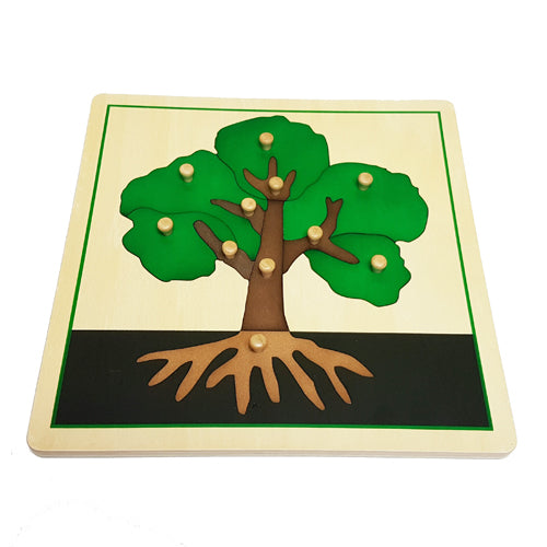 Montessori Botany Cabinet with Tree, Leaf and Flower Puzzles