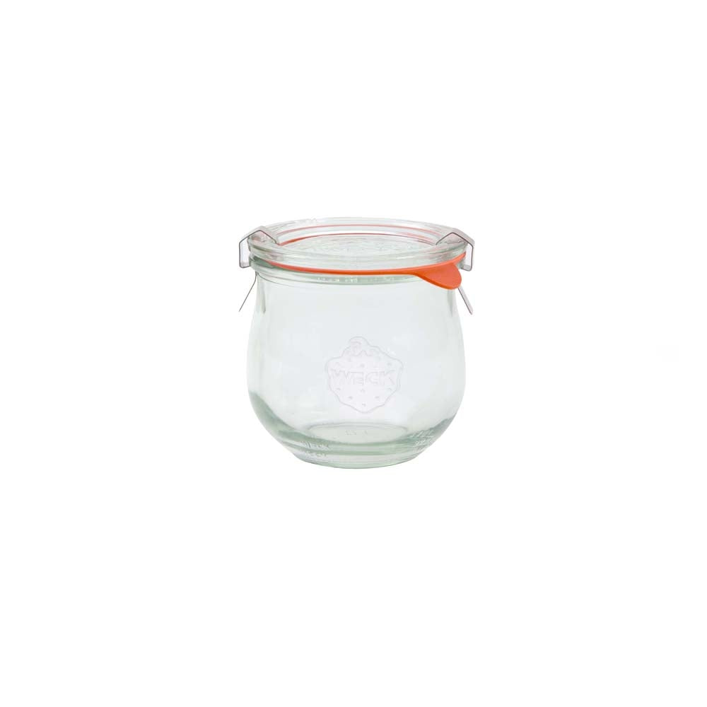 SET OF SIX 370ml Tulip Weck Jars. Model 746