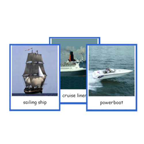 Montessori Water Transport Cards .pdf File