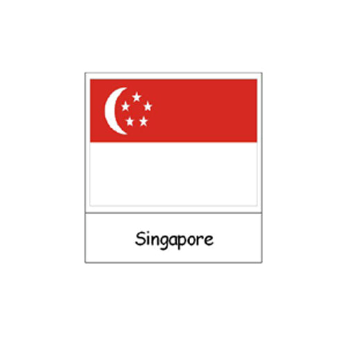 Montessori Asian Flags Cards .pdf File