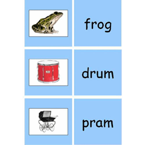 Montessori Blue Series Phonics Reading Cards .pdf File