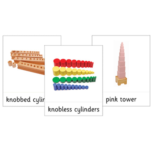 Montessori Sensorial Materials Nomenclature Cards .pdf File