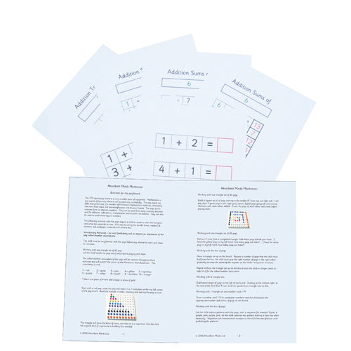 Montessori Exercises For The 1000 pegboard .Pdf File