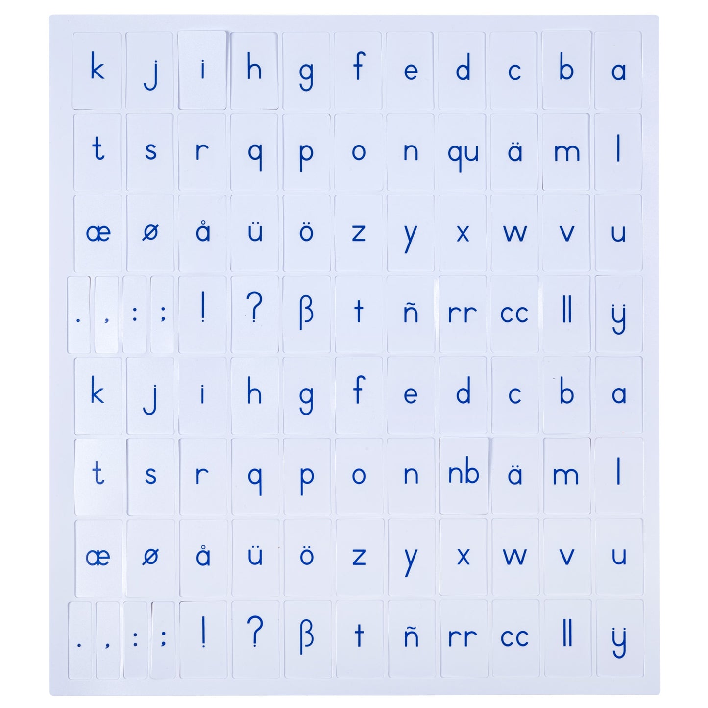 Blue Printed Alphabet: Print (NL)