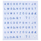 Blue Printed Alphabet: Print (NL)