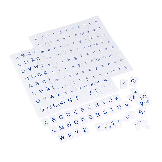Blue Printed Alphabet: Print (NL)